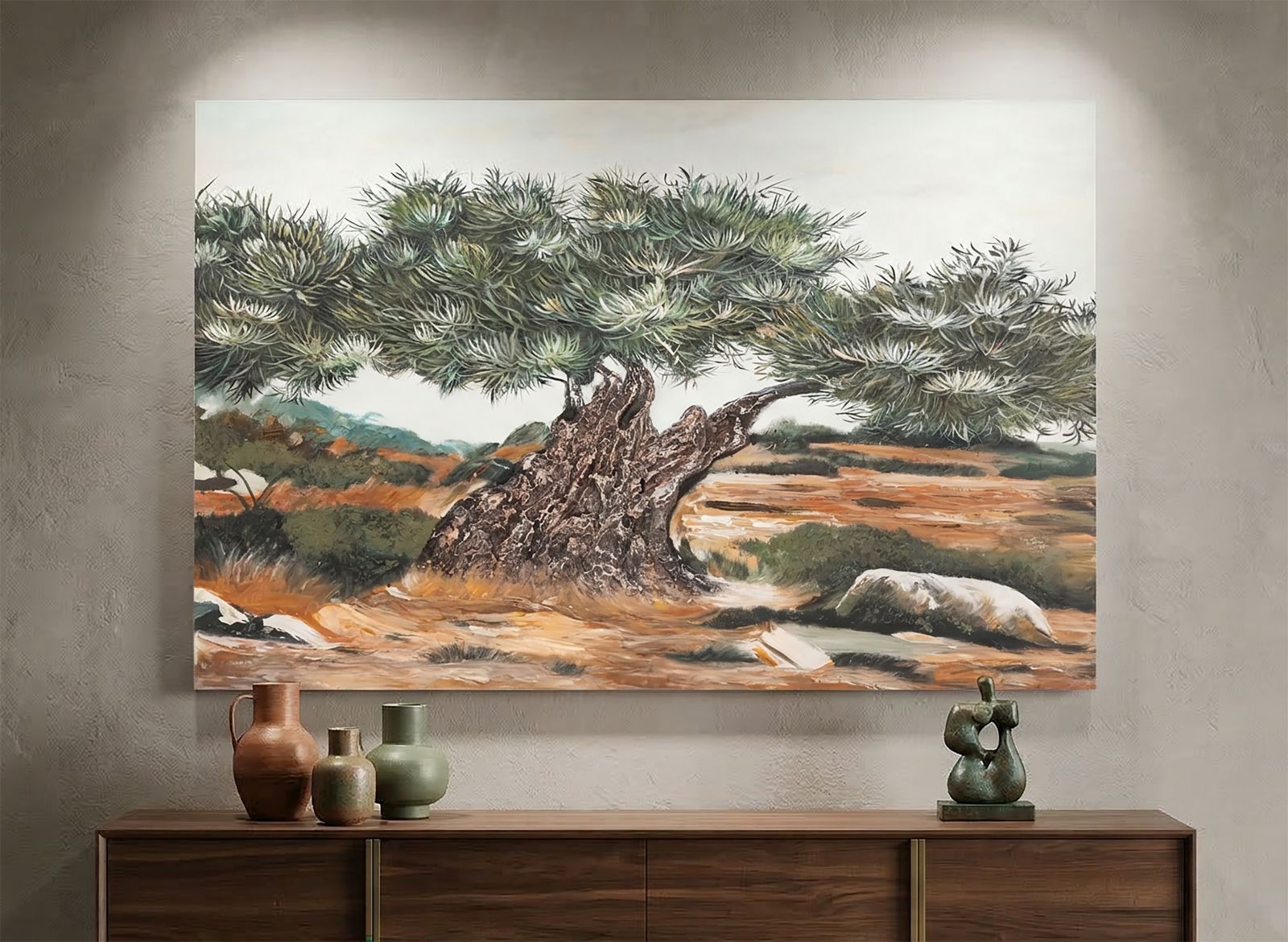 Schilderij Olive Oil Painting -w- 120×3,8×80 cm