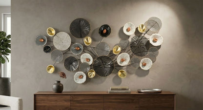 Wanddecoratie Grid 135×7,5×69 cm