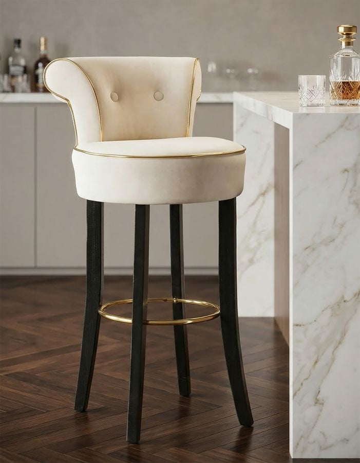 Barkruk Luxy Cream 46×48×96 cm