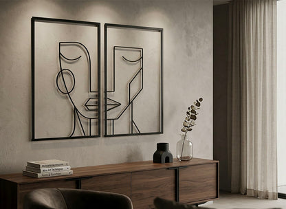Wanddecoratie Tribal Simply Set 2pcs 60×1×80 cm