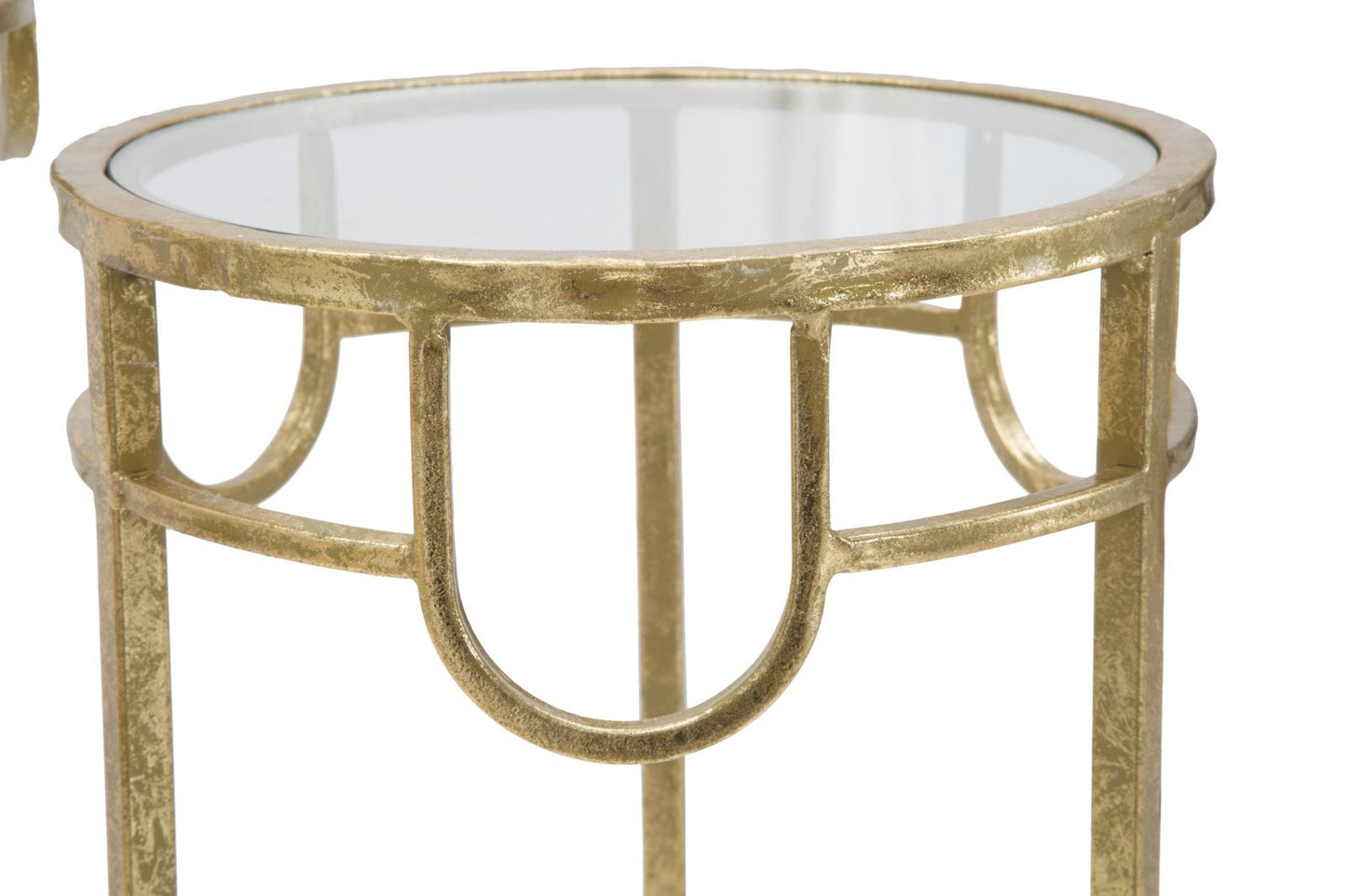Tv-meubel Tv Holder Gold Set Of 3 Pcs Ø 33×70 cm