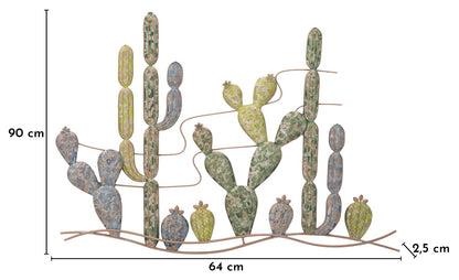 Wanddecoratie Cactus -b- 90×2,5×64 cm