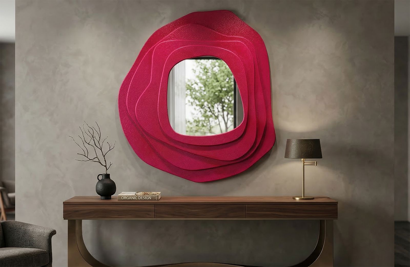 Spiegel Dalia Fuxia 90×4×97 cm