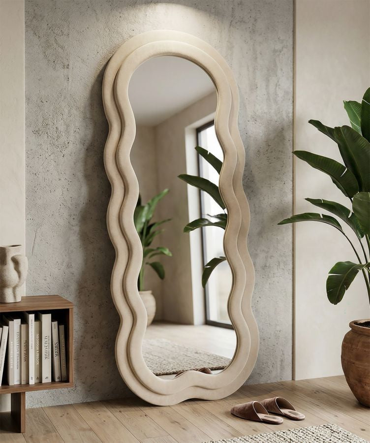 Spiegel Miki Cream Velvet 60×4×160 cm