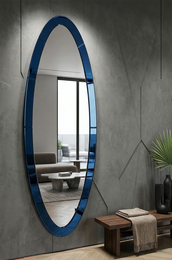 Spiegel Oslo Blue Wall Mirror 55×2×150 cm