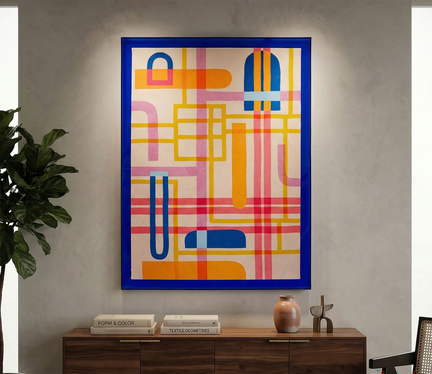 Schilderij Modis With Frame Lacquered Canvas Print -b- 60×3,3×80 cm
