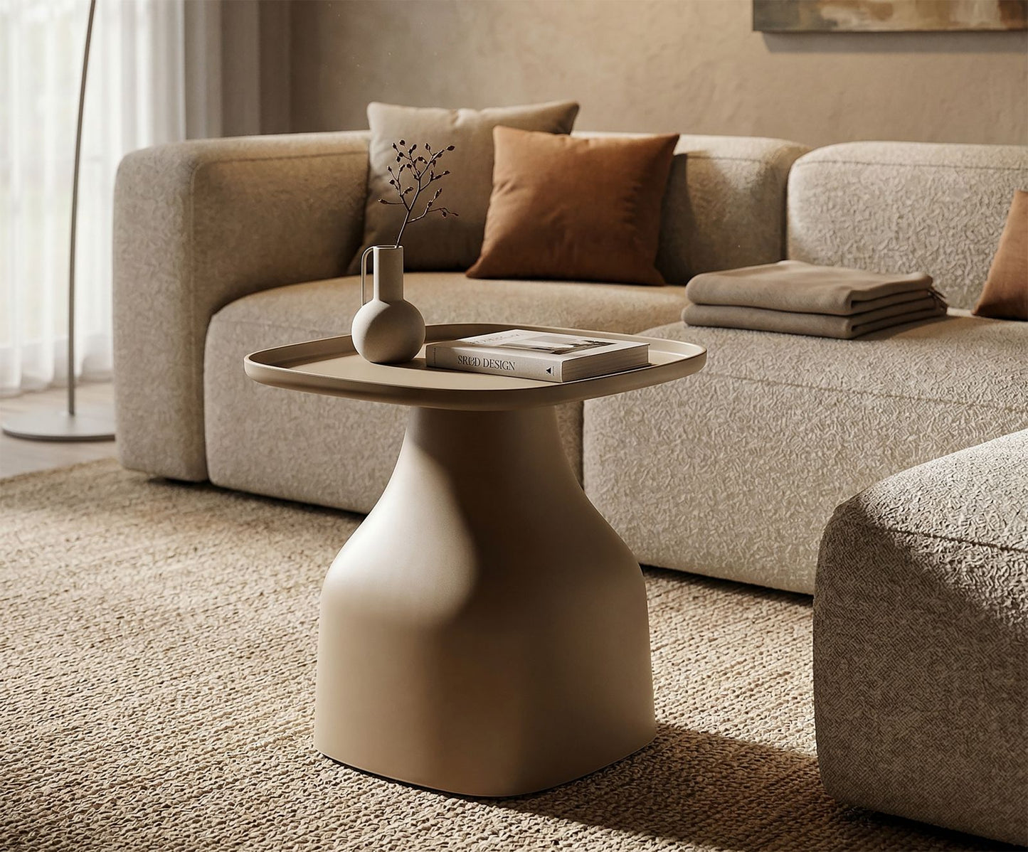 Salontafel Gea Table Grey 48×48×50 cm
