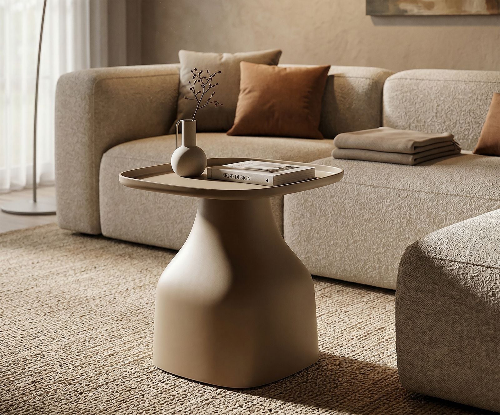 Salontafel Gea Table Grey 48×48×50 cm
