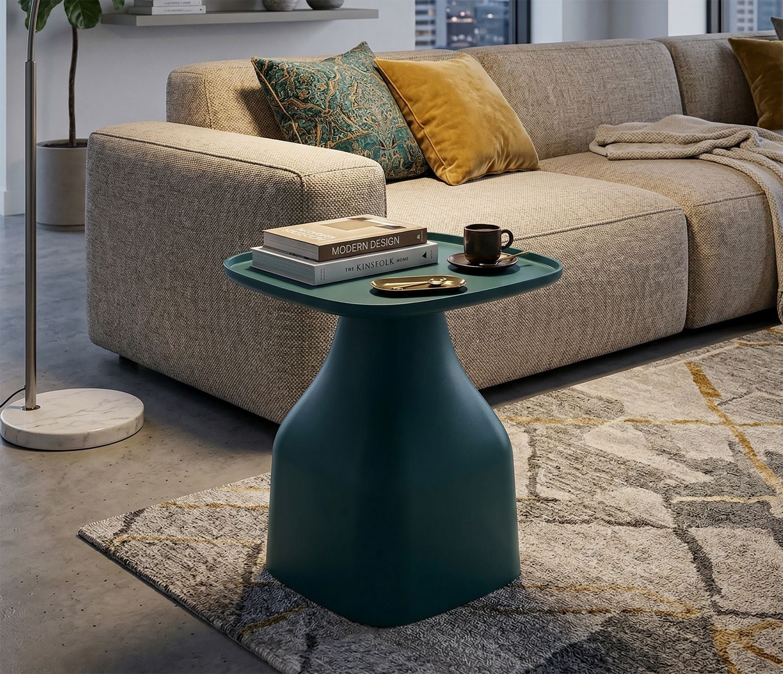 Salontafel Gea Table Blue 48×48×50 cm