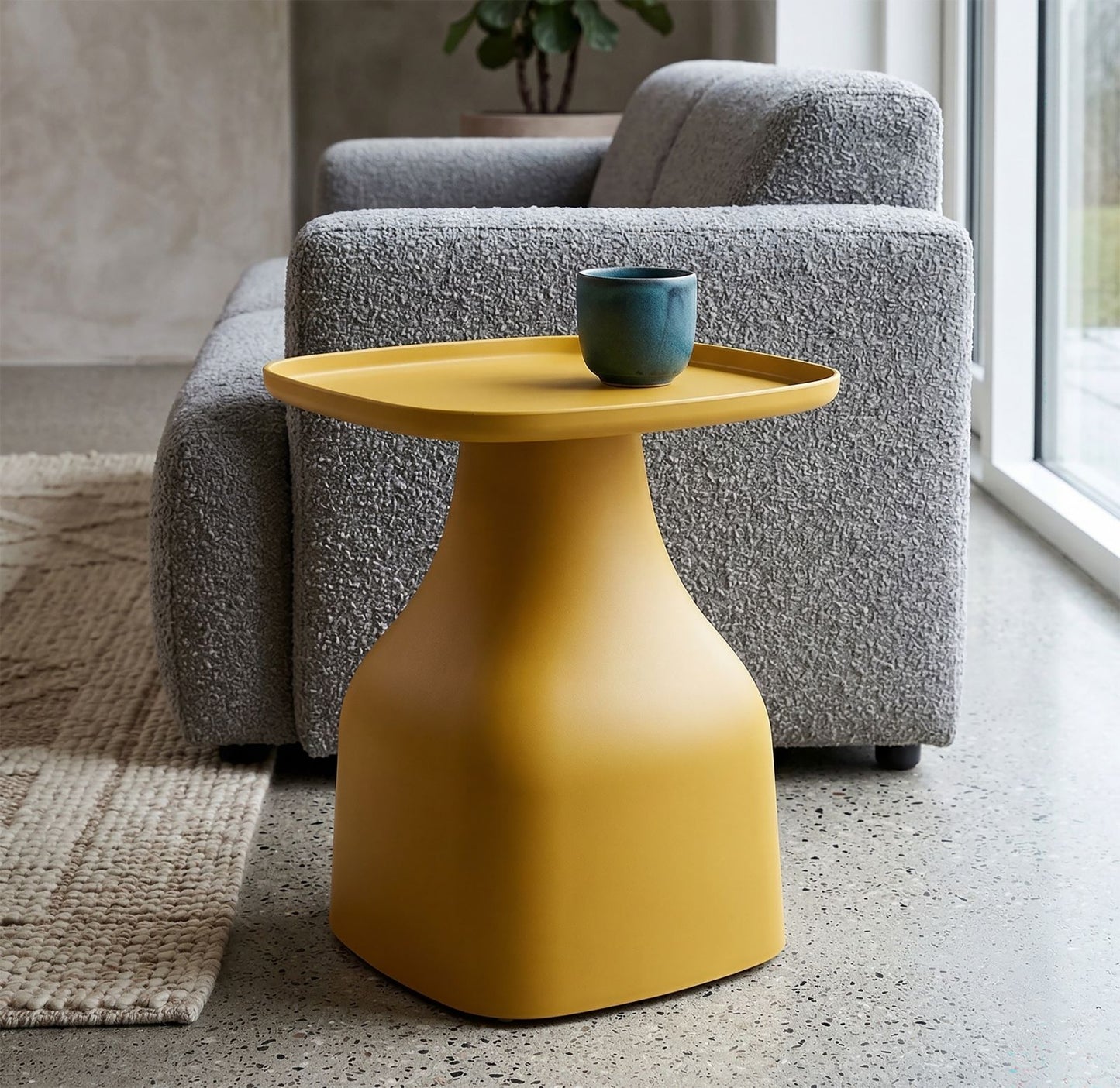 Salontafel Gea Table Yellow 48×48×50 cm