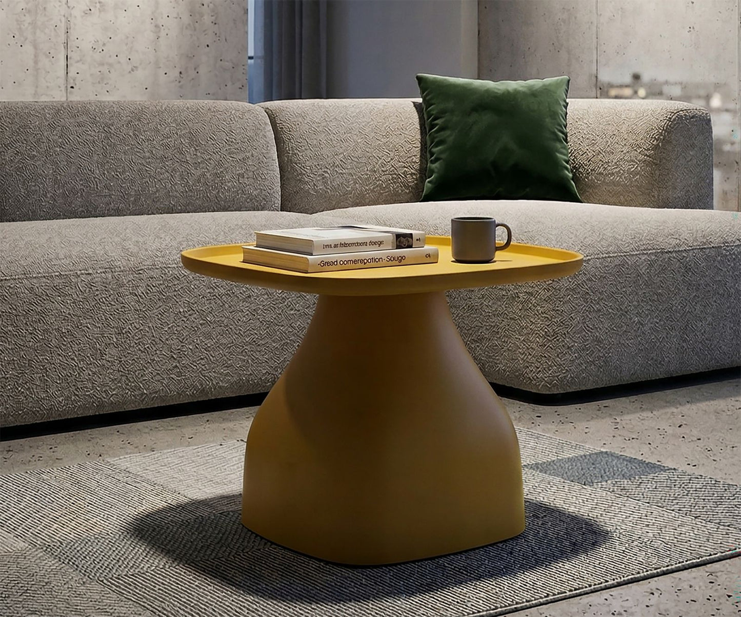 Salontafel Gea Table Yellow 48×48×38 cm
