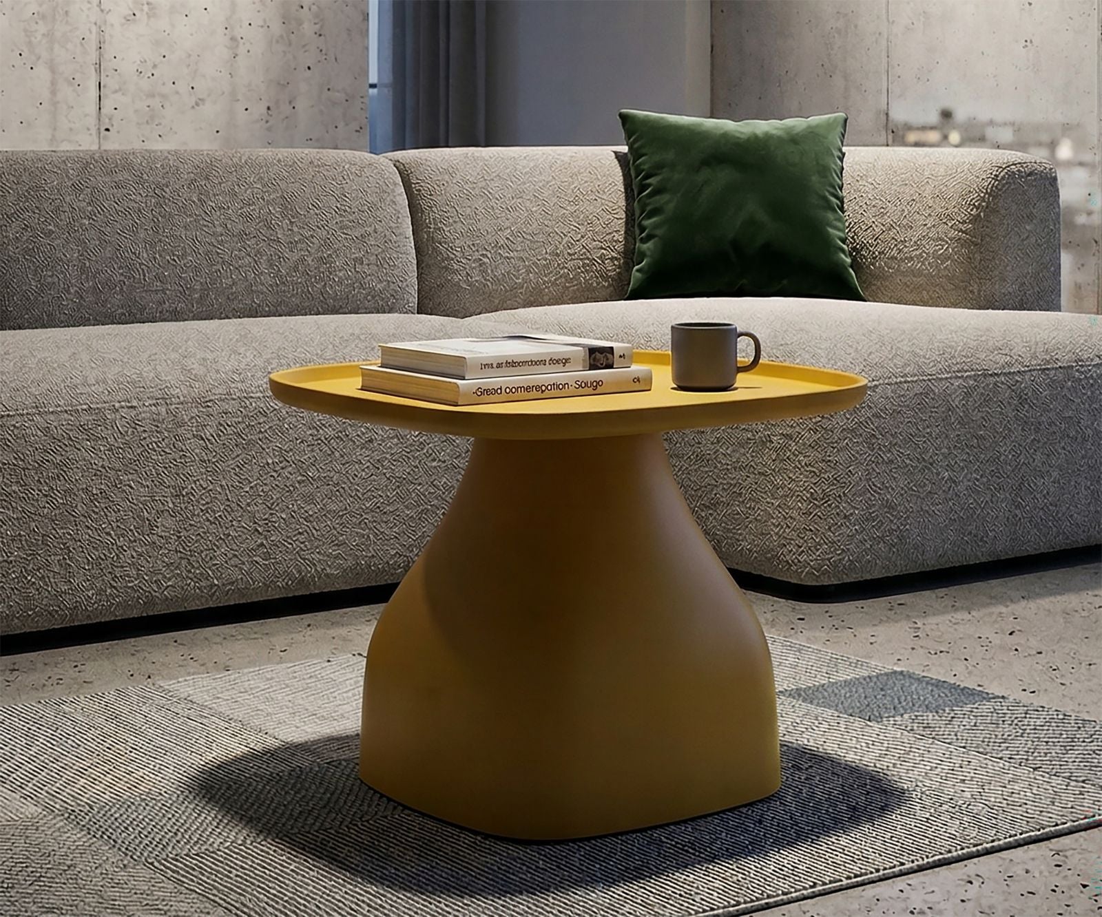Salontafel Gea Table Yellow 48×48×38 cm