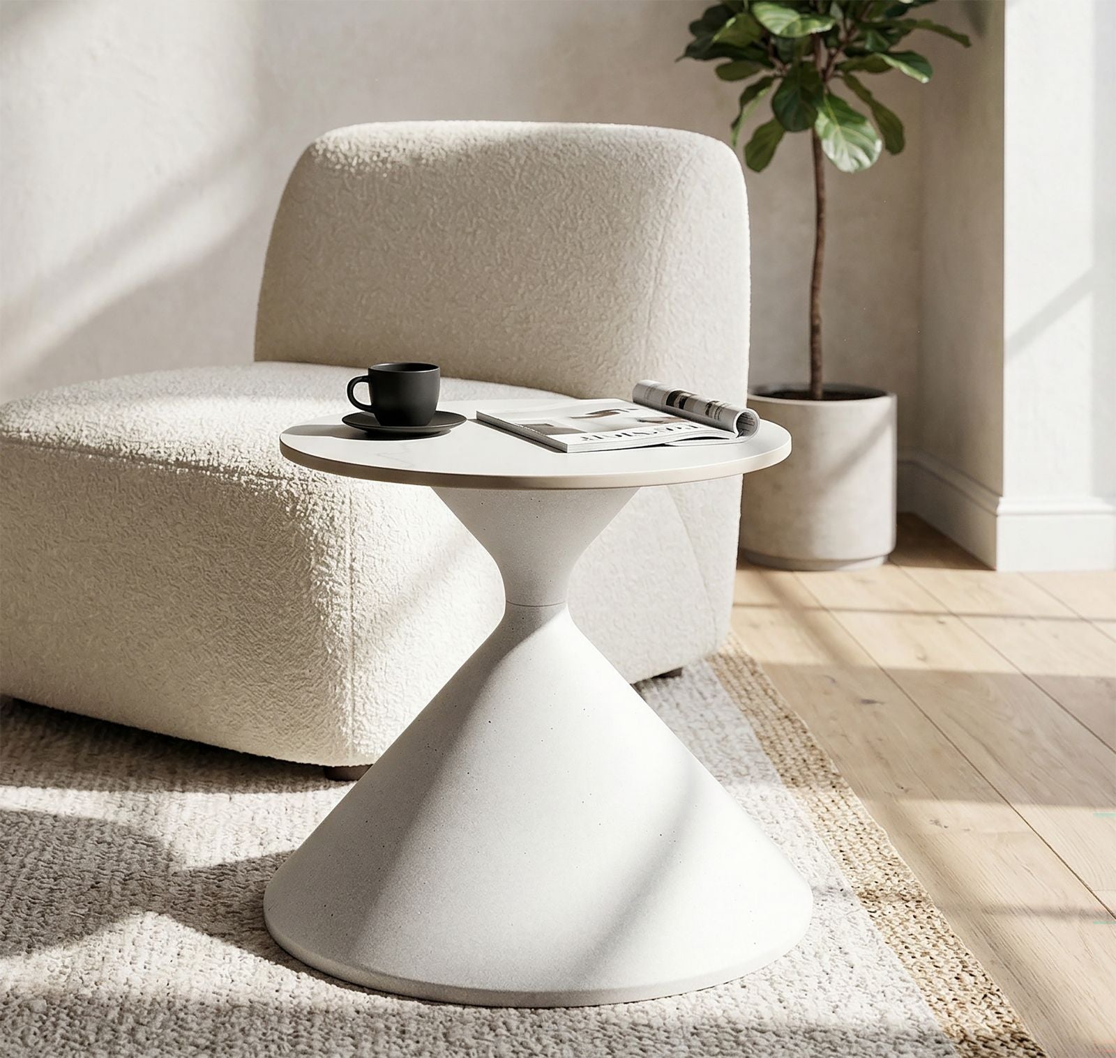 Tafel White Ø 42×40 cm