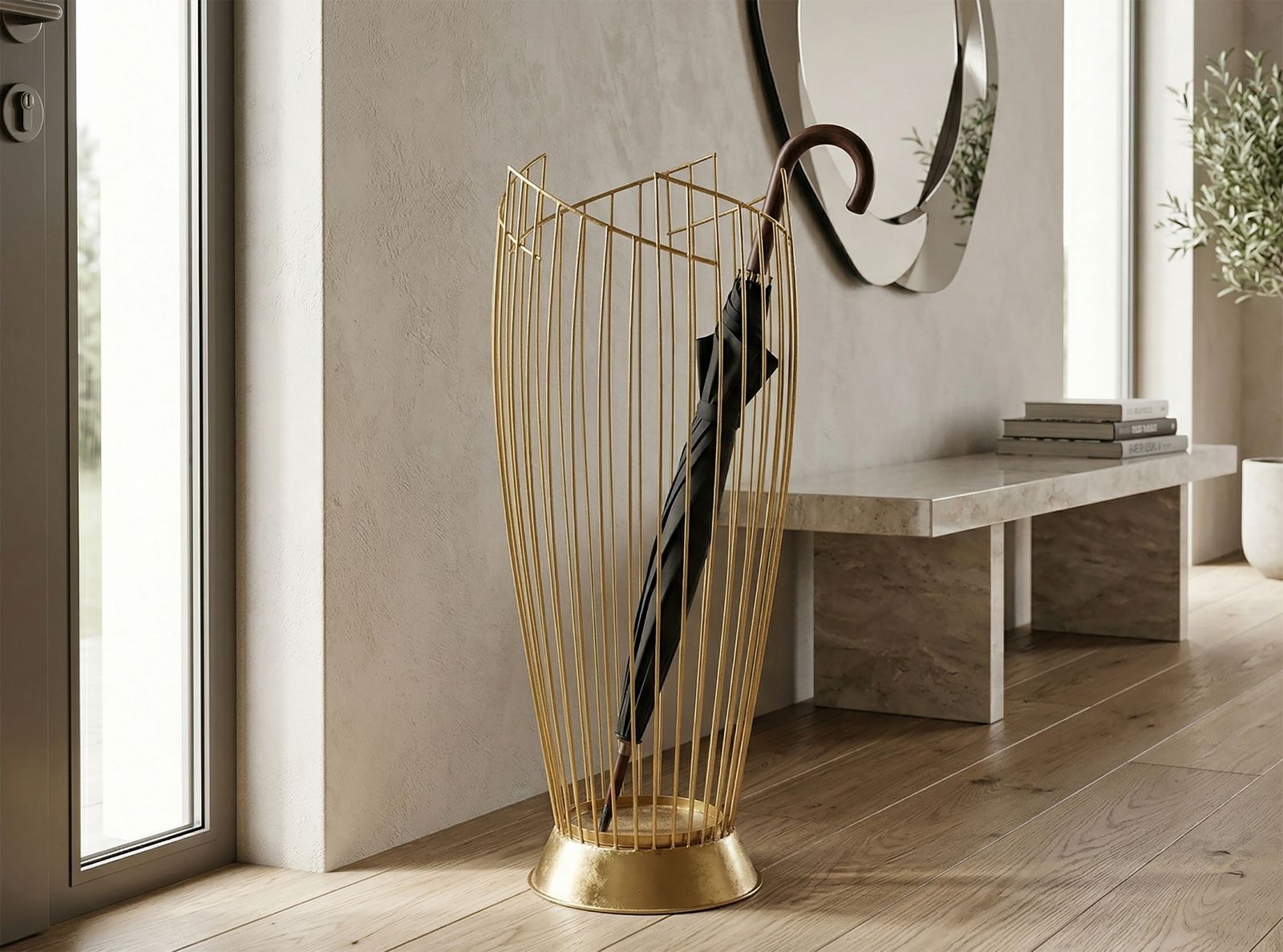 Paraplubak Umbrella Holder Fashion Gold Ø 28×69 cm