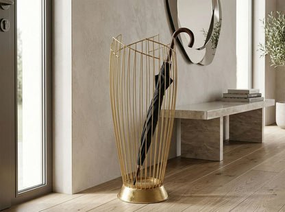 Paraplubak Umbrella Holder Fashion Gold Ø 28×69 cm