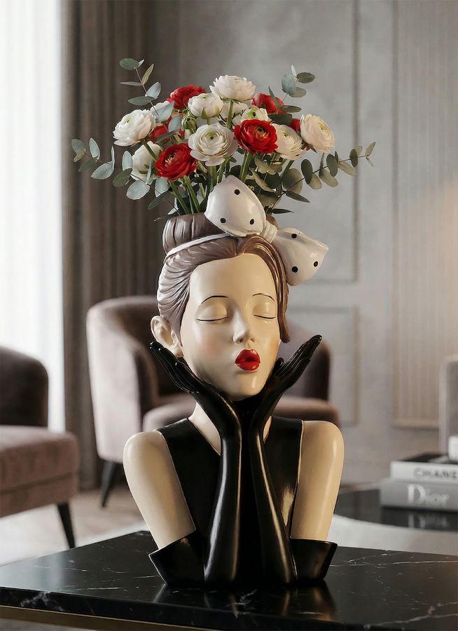 Decoratie Woman Vase Hollywood -a- Ø 17×14×30,5 cm