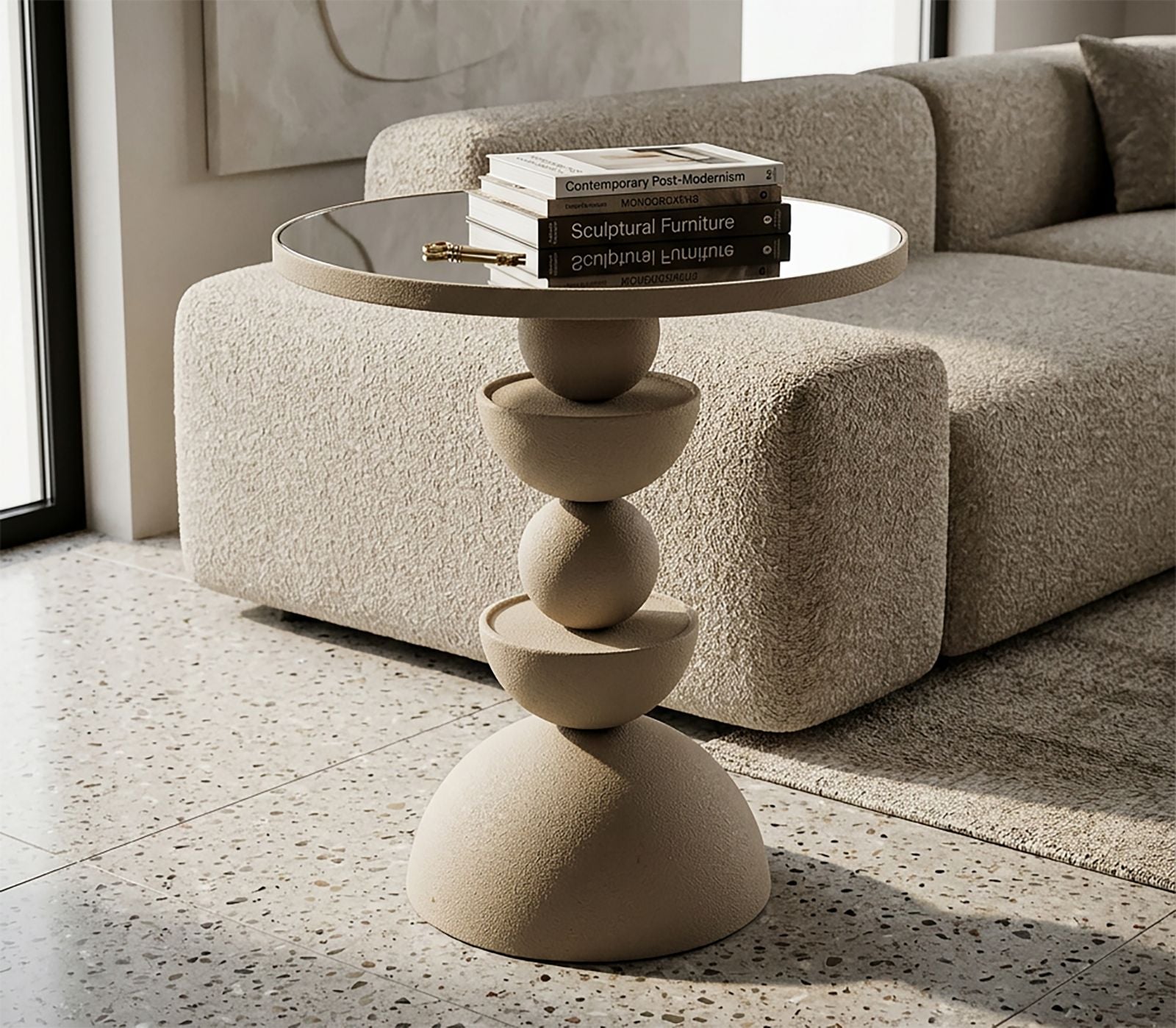 Tafel Dune With Mirror Ø 40,5×42 cm