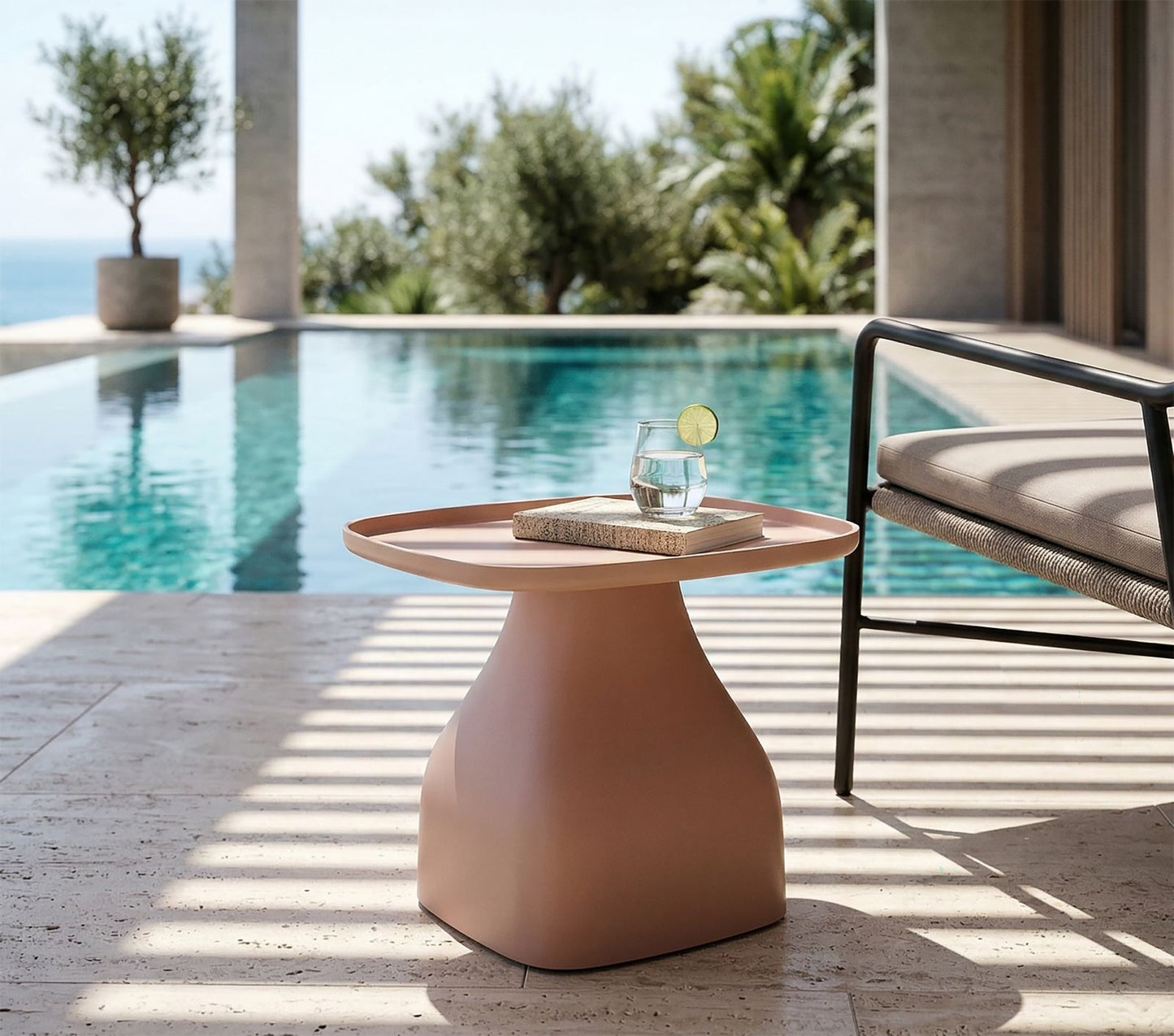 Salontafel Gea Table Pink 48×48×38 cm