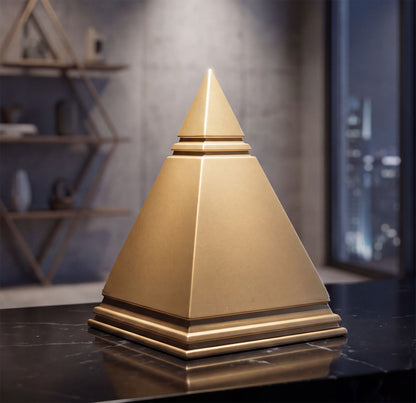 Decoratie Piramid Gold 11,5×11,5×15,5 cm