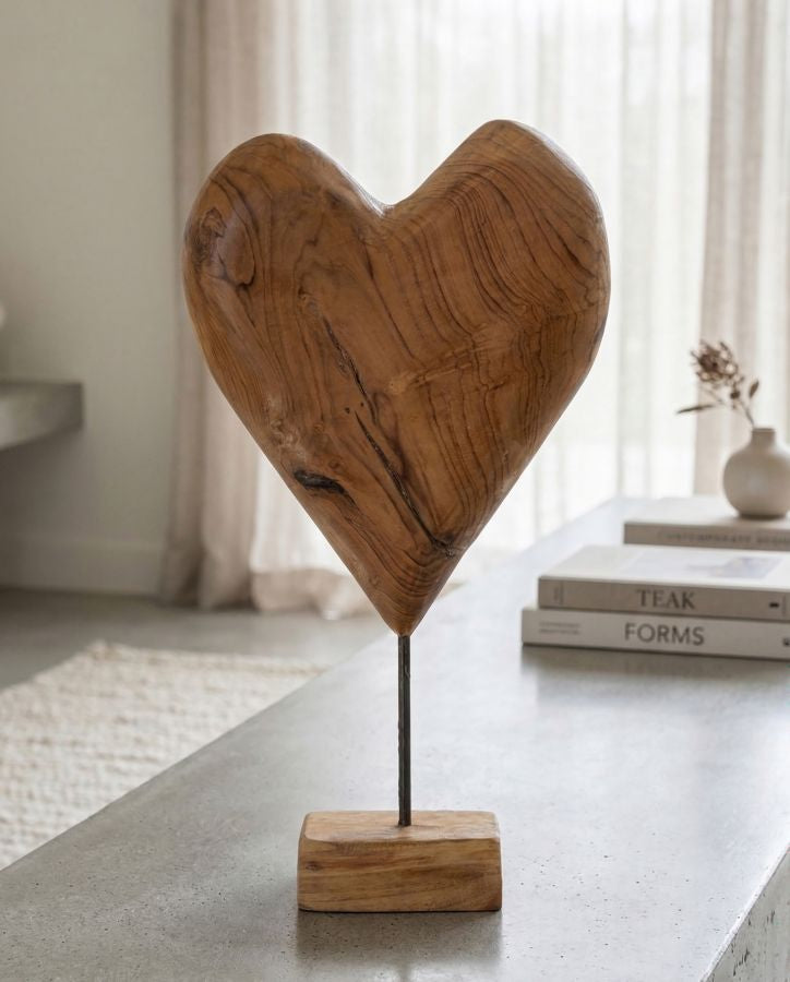 Decoratie Dobu Sculpture Teak 25×12×45 cm