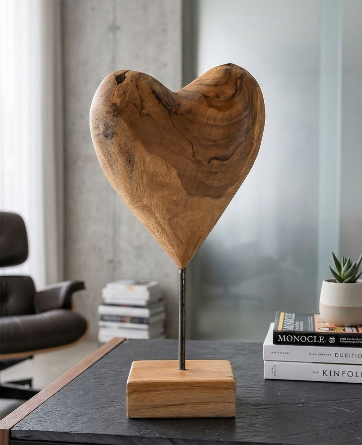Decoratie Dobu Sculpture Teak 20×12×37 cm