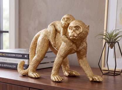 Decoratie Monkey Mom 29,5×11,5×18,5 cm