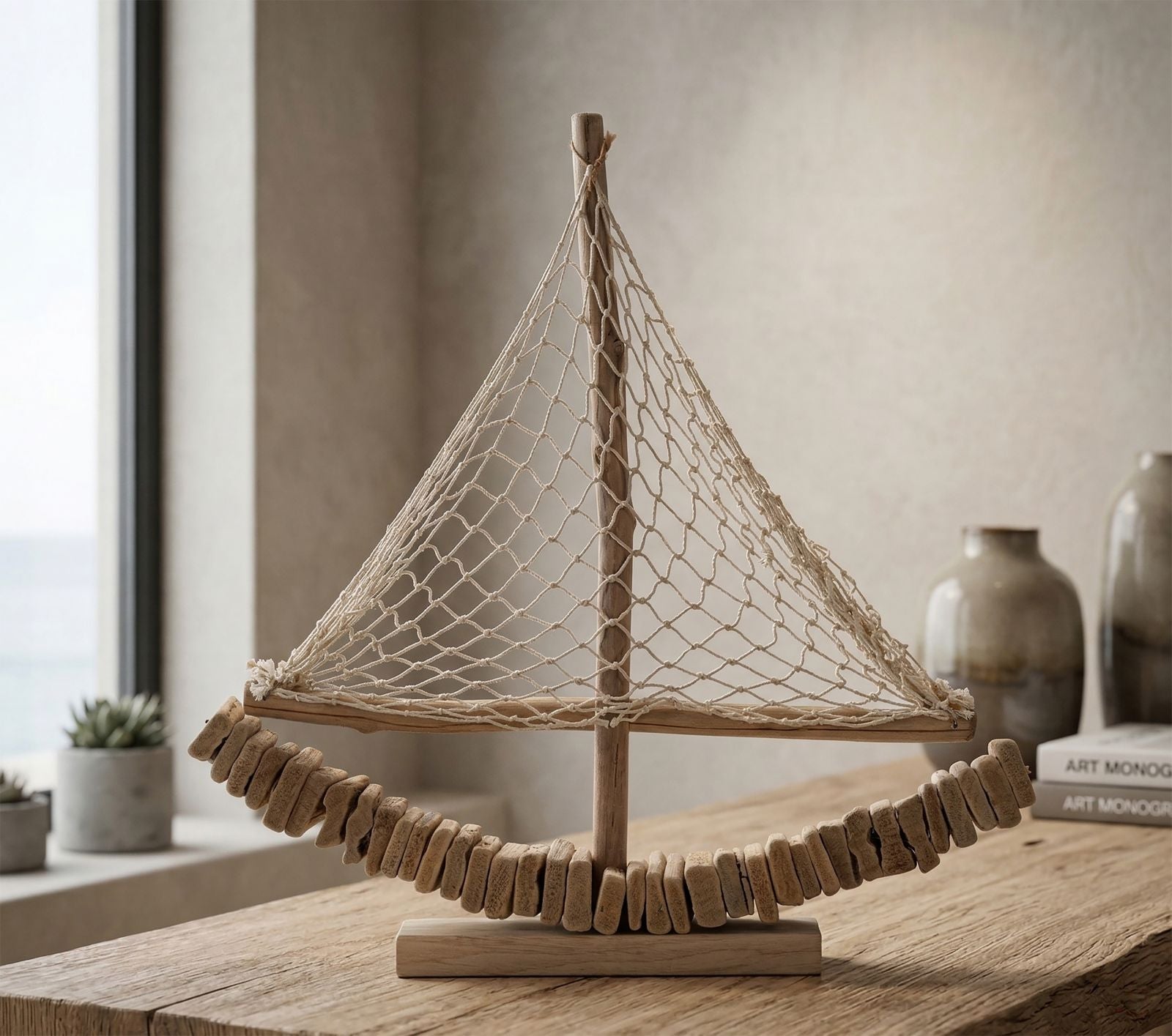 Decoratie Boath Nature 45×7×45 cm