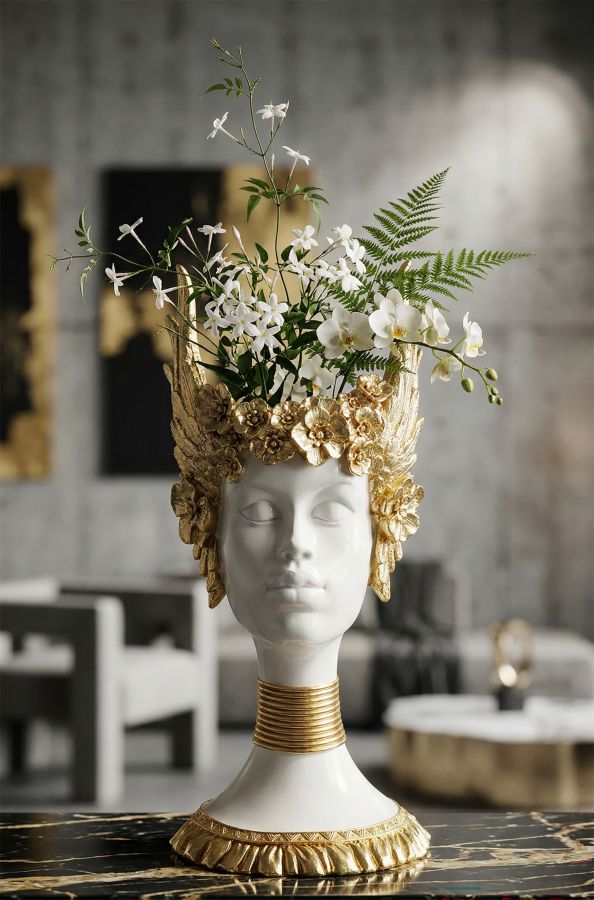 Decoratie Athena Statue 17,5×17×38 cm
