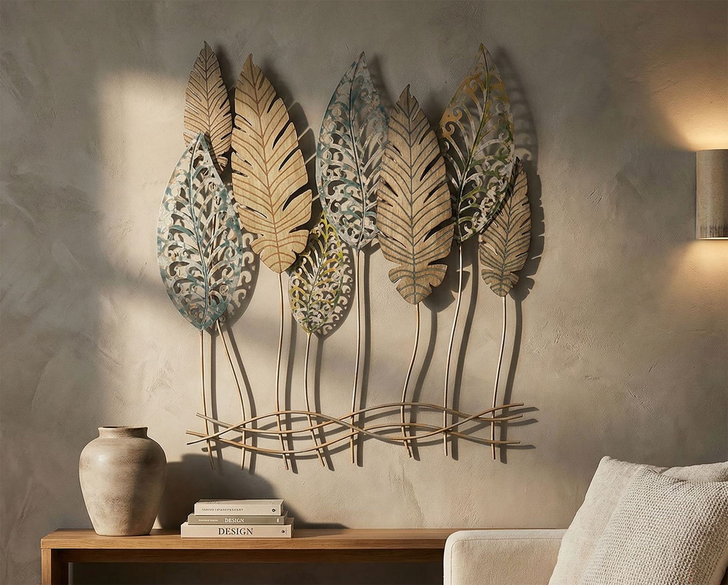 Wanddecoratie Foglie -c- 75×2,5×87 cm