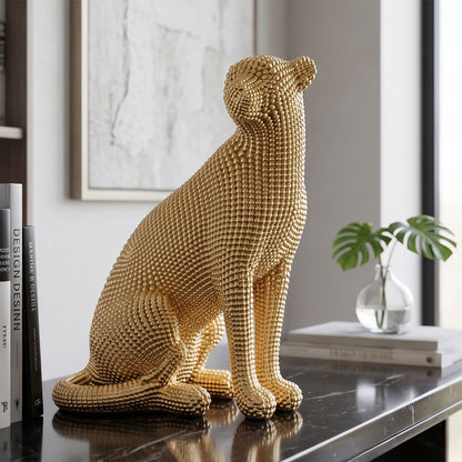 Decoratie Leopard Gold 23×15,5×29 cm