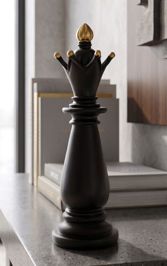Decoratie Black & Gold Bishop Ø 12,5×38,5 cm
