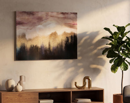 Schilderij Pink Mountain 80×2,7×60 cm