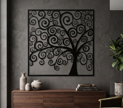 Wanddecoratie Three Plus 100×1×100 cm