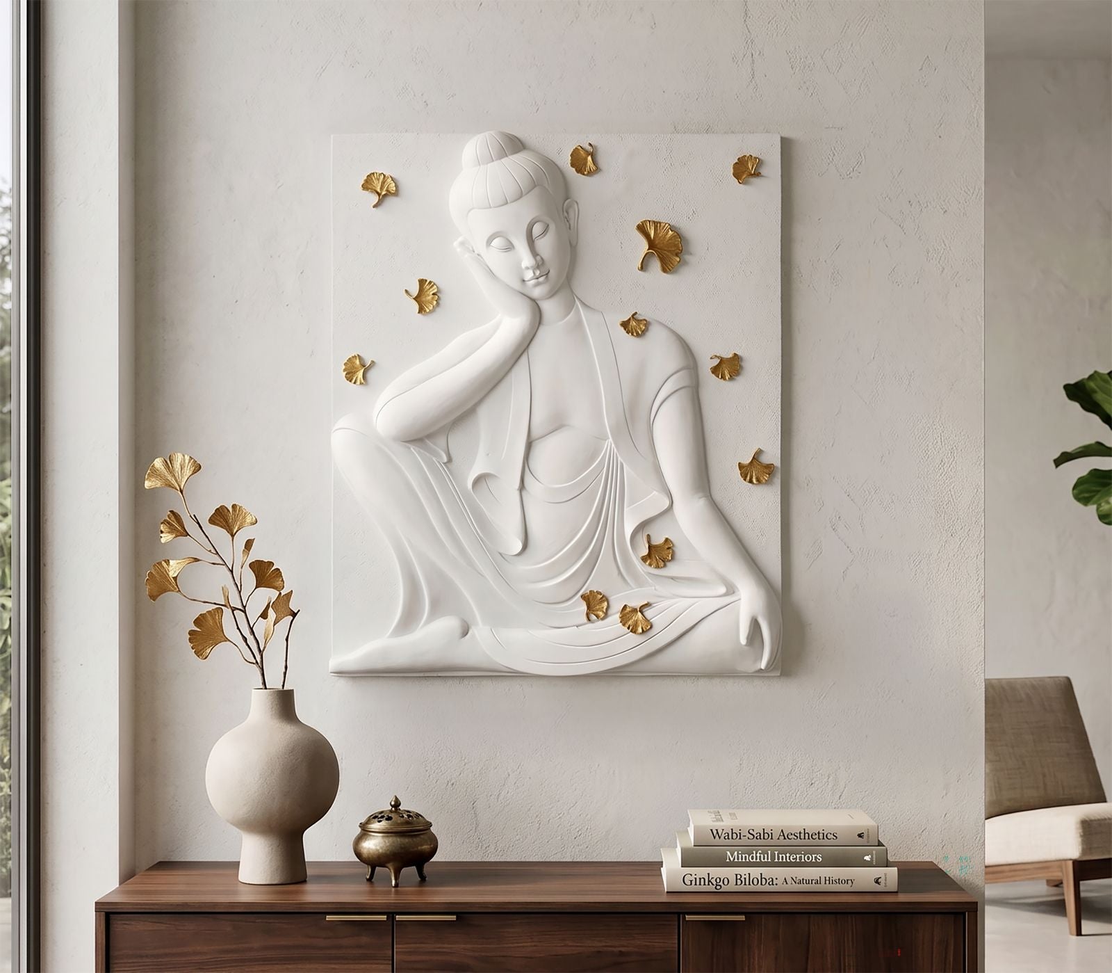 Wandpaneel Buddha 46×5,7×55,5 cm
