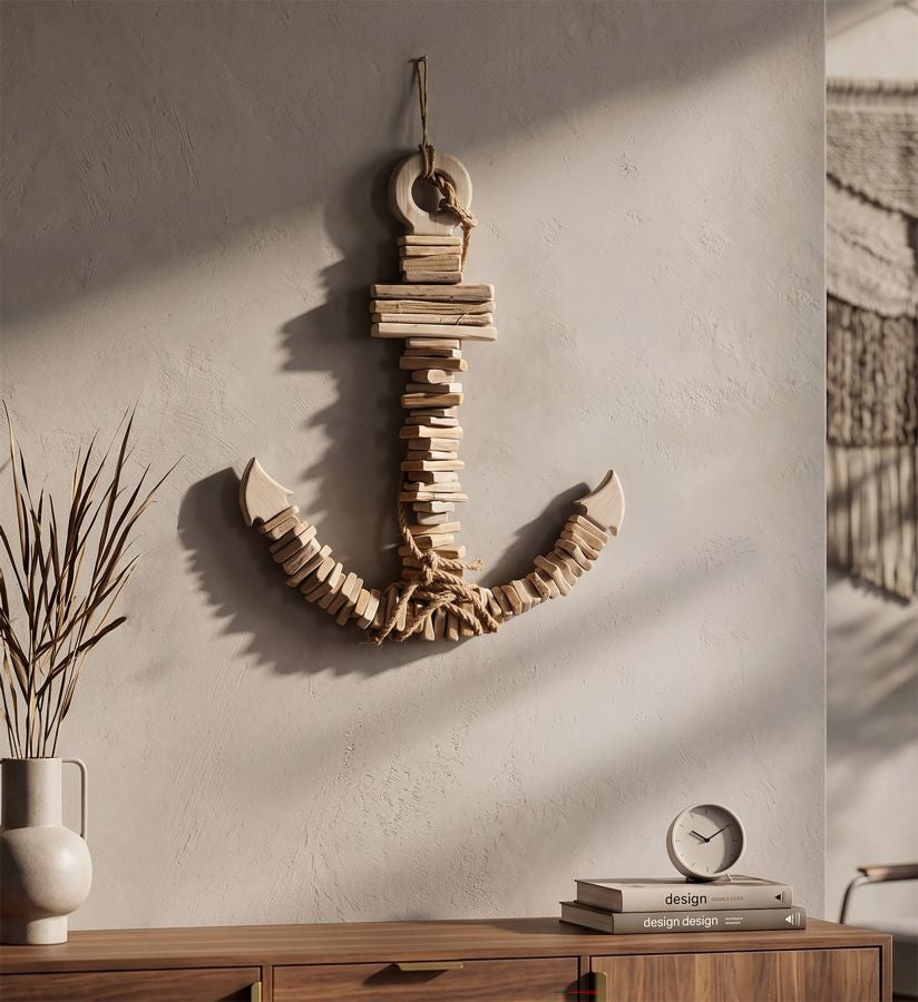 Wanddecoratie Anchor Nature To Hang 39×7×46 cm