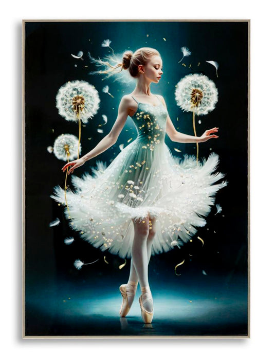 Schilderij On Canvas Dancing Lacquered With Frame -a- 72×4×102 cm