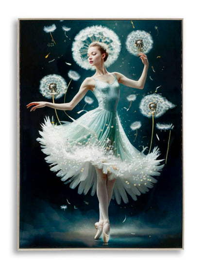 Schilderij On Canvas Dancing Lacquered With Frame -b- 72×4×102 cm