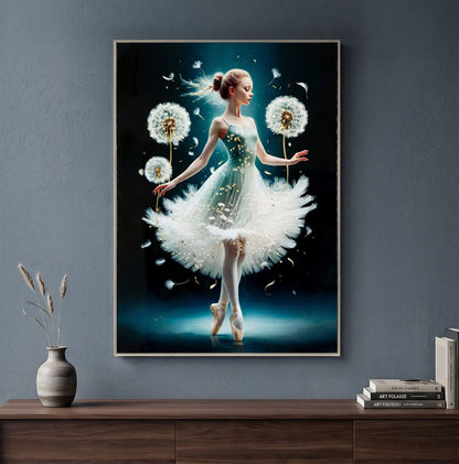 Schilderij On Canvas Dancing Lacquered With Frame -a- 72×4×102 cm