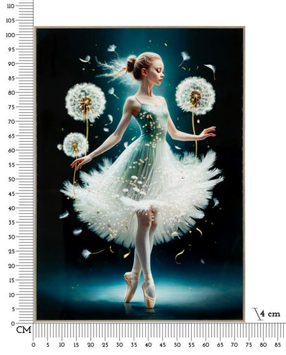 Schilderij On Canvas Dancing Lacquered With Frame -a- 72×4×102 cm