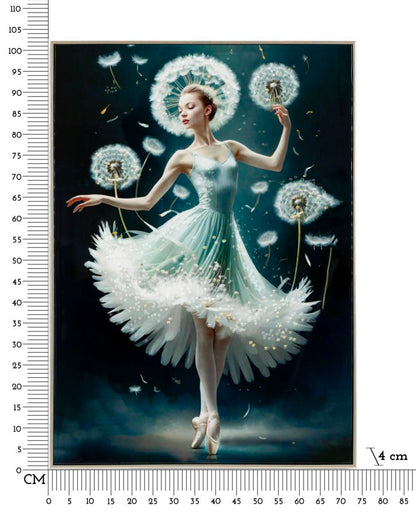 Schilderij On Canvas Dancing Lacquered With Frame -b- 72×4×102 cm