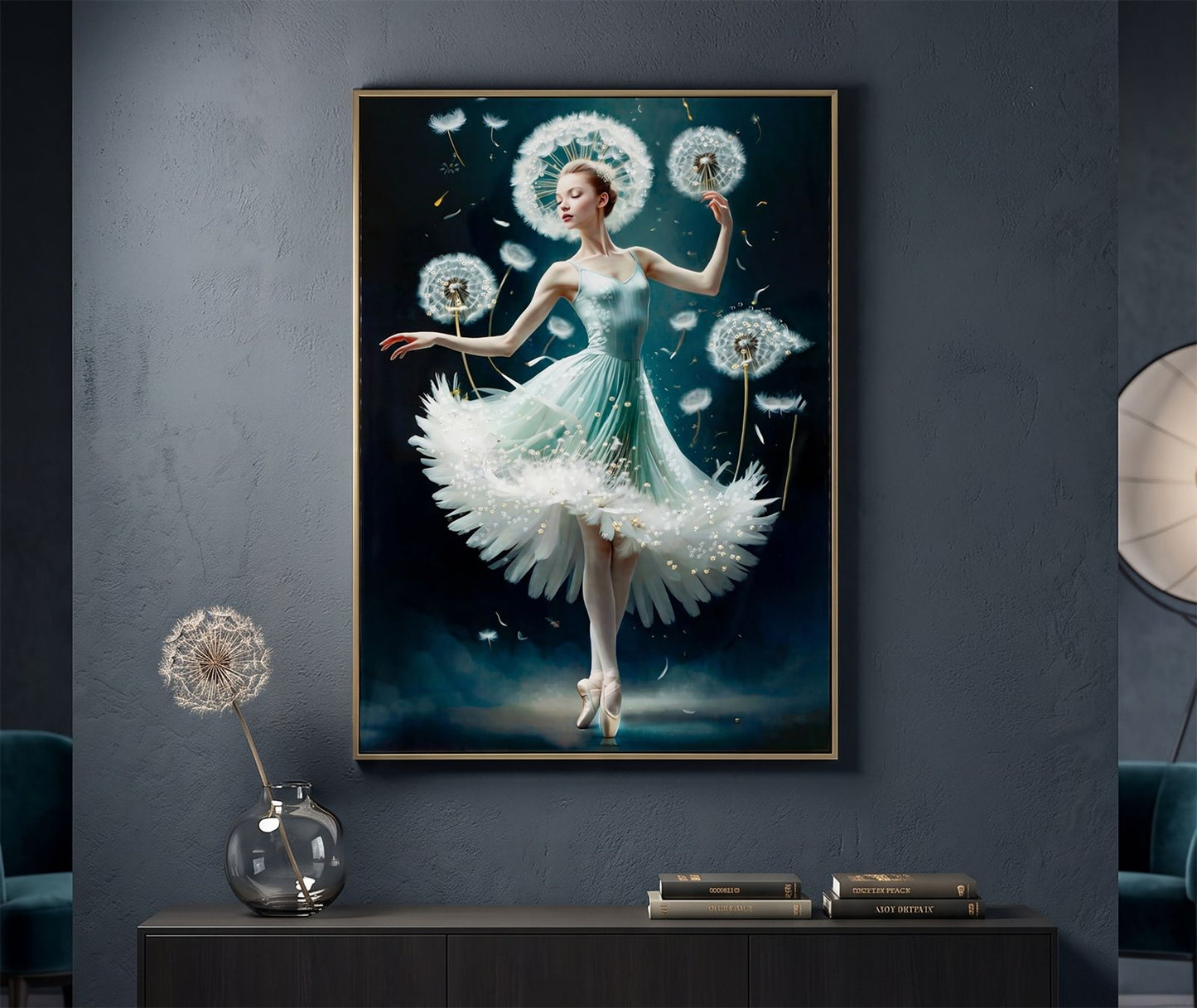 Schilderij On Canvas Dancing Lacquered With Frame -b- 72×4×102 cm