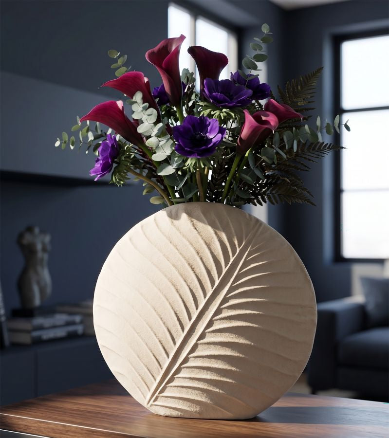 Vaas Round Vase Dune Ø 41,5×14 cm
