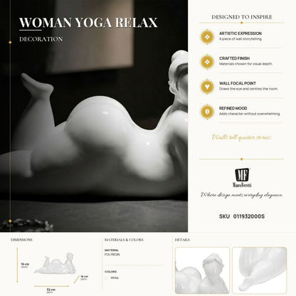Decoratie Woman Yoga Relax 32×12,5×16 cm