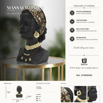 Decoratie Massai Woman 19×18,5×30 cm