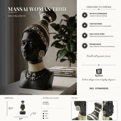 Decoratie Massai Woman Tribe 23×19×38,5 cm