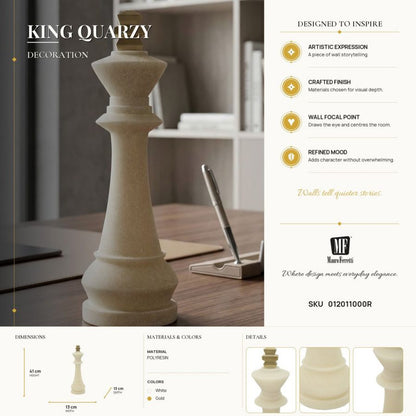 Decoratie King Quarzy Ø 13×41 cm