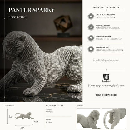 Decoratie Panter Sparky 32×9×11 cm