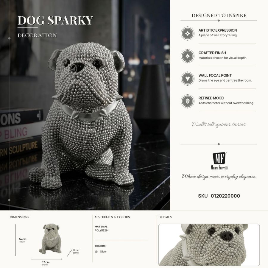 Decoratie Dog Sparky 17×11×14 cm