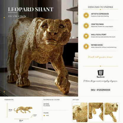 Decoratie Leopard Shant 89×21×33 cm