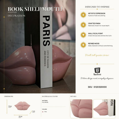 Decoratie Book Shelf Mouth 27×9×13 cm